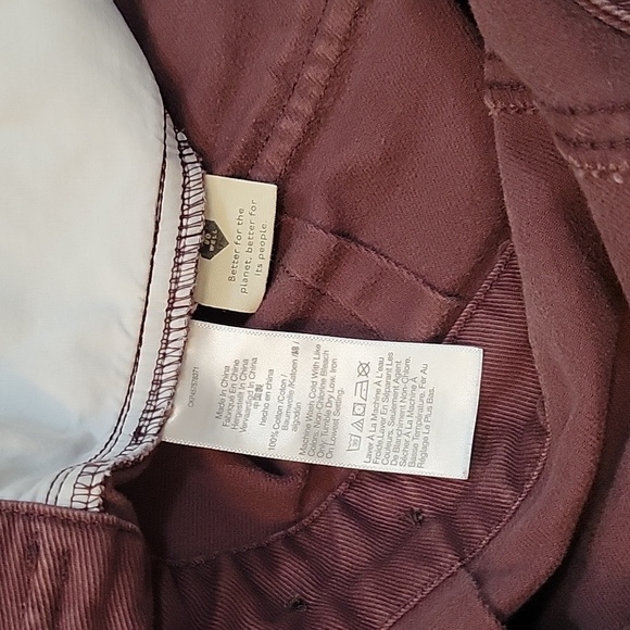 Madewell coverall jumpsuit size XS plum color 100%cotton 6 pockets - Picture 14 of 14